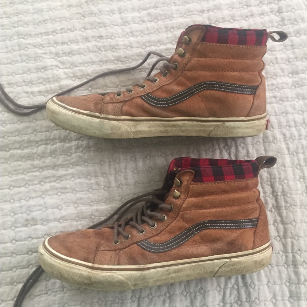 Vans Sk8-Hi Mte Glazed Ginger Red Flannel Vans